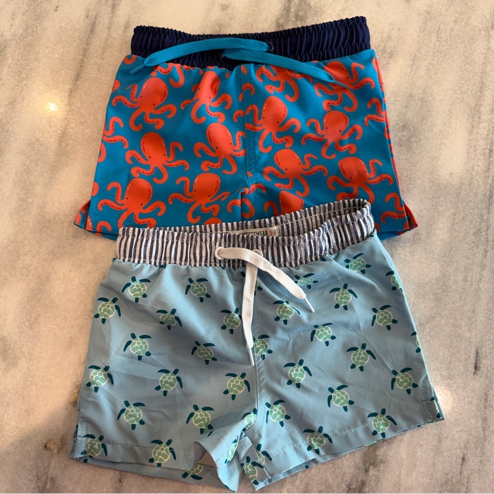 Baby Toddler Boy Swim Trunks Shorts 18m Adventurewear 360‎ Octopus & Turtles